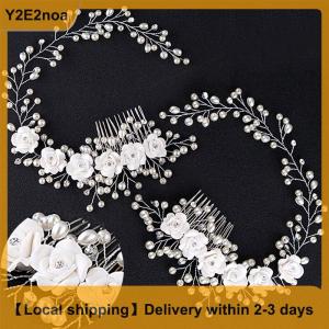 【Local shipping】 Luxury Wedding Hair Jewelry For Bridal Hair Comb Hand Made Hair Accessory New