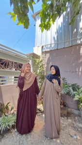 ABAYA KNIT HOMEDRESS ANABIA DRESS EXSLUSIVE ROZWAH/COD/ABAYA RIB KNIT/GAMIS KNIT TEBAL RAJUT/GAMIS KNIT WANITA KEKINIAN VIRAL