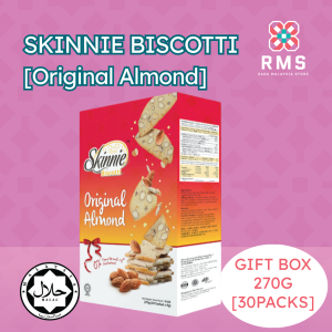 SKINNIE Biscotti: Original Almond 270G (9G x 30Sachet) (Gift Box)