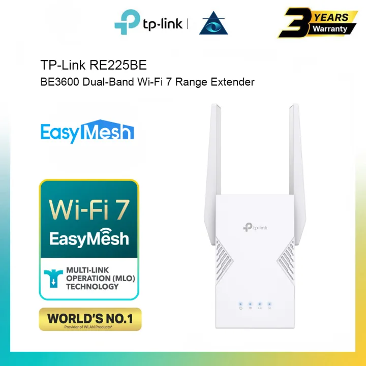 TP-Link RE225BE BE3600 Dual-Band Wi-Fi 7 Range Extender Repeater Easy Mesh