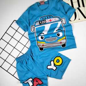 IDC SETELAN BAJU ANAK LAKI-LAKI KARAKTER TAYO BIRU USIA 1-10 TAHUN TERLARIS / BAJU KAOS DISTRO STELAN ANAK COWOK SETELAN ANAK LAKI-LAKI USIA 0-4 TAHUN / COD / SETELAN ANAK CELANA PENDEK / BAJU ANAK KASUAL /