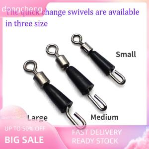 dongcheng 30pcs Fishing Tackle Connector Feeder Fishing Accessories Swivel Snaps For Carp Carp Fishing Quick Change Feeder Swivels Method