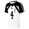 Haikyuu!! Fukurodani Cosplay Costume Short Sleeve T-shirt Akaashi Bokuto Tee Sport Uniform Sportswear Unisex T-shirt Women's T-shirt. 