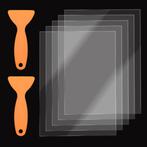 5ชิ้นแผ่นฟิล์มน้ำหนักการส่งผ่านสูง140X200มม. ความหนา0.1มม. สำหรับเครื่องพิมพ์3D UV DLP