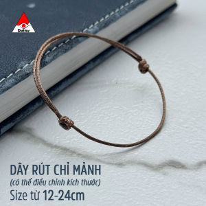 [Dutios] Vòng tay Mini-Wax Cord dây sáp chỉ mảnh kiểu rút Phụ kiện Minimalism nam nữ VCM001