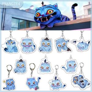 【SHANGZE4】 4 cái bộ phim hoạt hình mới Kpop Thợ Săn Quỷ hổ Acrylic Mặt dây chuyền Keyring trang sức ba lô trang trí đạo cụ Halloween Quà Tặng