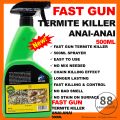 FAST GUN anai killer TERMITE spray 500ML / racun anai anai termite bait / ubat anai anai / anai killer / spray anai anai. 