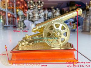 Khẩu Pháo Thần Công Đế Đồng-Quà Tặng Doanh Nghiệp - DxRxC: 20x13x15cm. Nặng 1.6kg