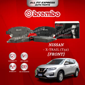NISSAN X-TRAIL (T32) FRONT (DEPAN) BREMBO BRAKE PAD 100% ORIGINAL AUTHENTIC PRODUCT (PRICE FOR 4 PCS)