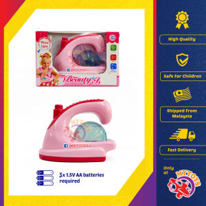 Mini Kitchen Cake Beauty Iron Battery Operated with Sound and Light Pretend Play Masak Toys for Girls 11cm MYTOYS
