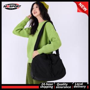 Nylon Drawstring Bag Casual Crossbody Bag Large Messenger Bag for Women Work Shopping Travel
