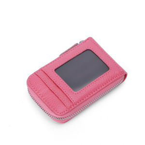 2023 NEW RFID Carbon Fibre Black VIP ID Card Holder Walet Bank Credit Card Wallet Women and Men Slim Small Organ Cards Zipper Cards Bags