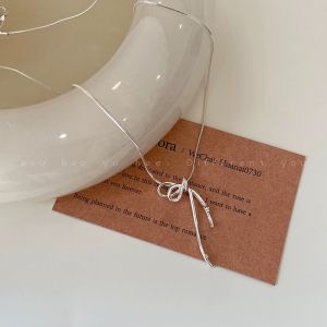 Daimeishu  Vòng cổ nút thắt hình bướm thanh lịch cho nữ phụ kiện Dây chuyền kiểu da rắn xu hướng mùa hè