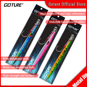 Goture 1pcs Fast Jig Fishing Jig Metal Lure Luminous For Deep Sea Big Fish Accessories