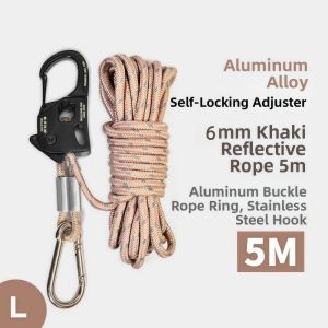 SPARAK Aluminum Alloy Tent Rope Tensioner Stainless Steel 2-10mm Tarp Tightener High Quality Anti-Slip Self Lock Rope Adjuster Outdoor Tool