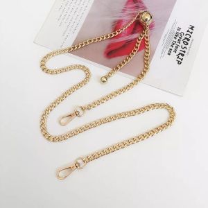 Adjustable Replacement Electroplating Golden Iron Metal Crossbody Shoulder Bag Chain Handbag Purse Chains