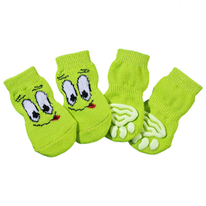 4pcs Winter Pet Dog Socks Soft Comfortable Pet Socks High Elasticities Socks Fashion Pet Accessories