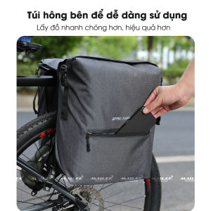 Túi Treo Yên Sau Xe Đạp Dung Tích Lớn 25L có 2 ngăn được làm từ chất liệu Vải Oxford KAVI