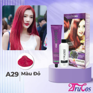 Kem nhuộm tóc Chamis 3D Olive Hair Colour Cream 100ml (phủ bạc dưỡng tóc không cần tẩy lên màu chuẩn 30 màu thời trang) 2Trucos