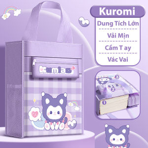 Túi Đựng Sách Kuromi / Công Chúa / Capybara - Chống Thấm Nước Dung Tích Lớn Dùng Đi Học / Chơi