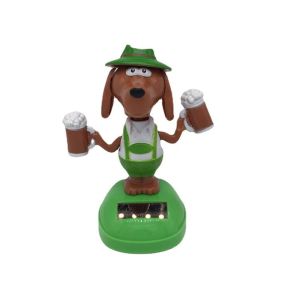 LGJGHJG Educational Decor Dashboard Dancing Flip Dolls Kids Toys Car Decor Solar Swing Dog Bobble Head Doll Shaking Head Dolls Solar Power Beer Dog