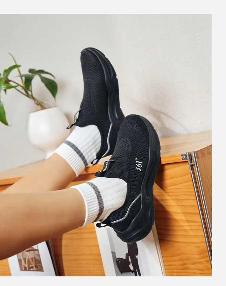 361 Degrees Men's Slip on Casual Shoes breathable Skateboard Shoes