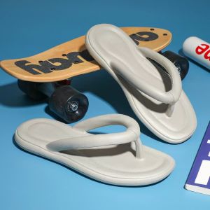 Mens beach slippers summer EVA slippers super soft bottom flip flops flat slipper for men