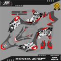 DECAL STICKER MOTOR  HONDA CRF FULLBODY - FREE REQUEST NAMA DAN NOMOR - CRF 001. 