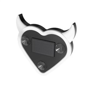 PLNBFG Suction Cup Window Devils Heart Lamp Multi-color Solar LED Ambient Light Creative USB Rechargeable Car Neon Light for Car Triangle Window