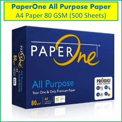 PaperOne A4 Printing Paper - All Purpose Paper 80gsm [Available in Single Ream / Box]
