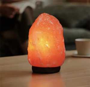 (Wooden Base) Fine Grade Feng Shui Salt Lamp Home Decoration Night Lamp Stress Relieve Lamp 喜马拉雅盐灯