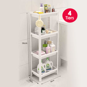 🇸🇬 (2-4Tiers) Multi purpose Plastic Shower Rack Stands for Bathroom Narrow Place / Shower Caddy Organizer Shelf Corner / Kitchen Rack