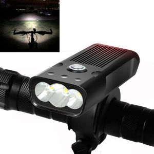 Đèn Pha Trước Xe Đạp 3xT6 LED Siêu Sáng Chống Nước Sạc Điện Usb Sạc Pin Điện Thoại Giúp Đạp Xe An Toàn Ban Đêm KAVISOTA