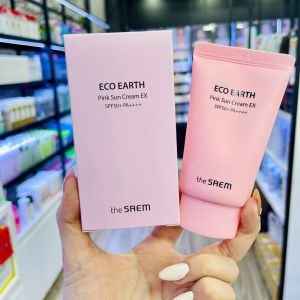 Kem Chống Nắng The Saem Eco Earth Pink Sun CREAM EX MẪU MỚI SPF50 - Tuýp 50ml