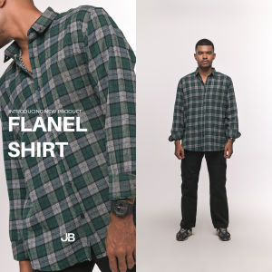 JB Flanel Shirt Dim Green