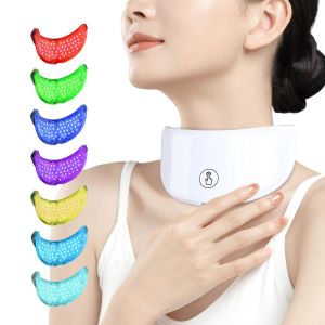 YUBAGUANB Portable Neck LED Skin Brightening Anti-Wrinkle 7 Colors Photon Beauty Instrument Anti-aging Neck Beauty Skin Care