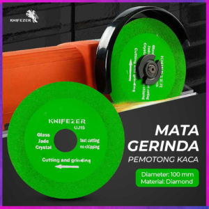 Mata Gerinda Cakram Pemotong Kaca Glass Cutting Disk 100mm untuk Hasil Potongan Kaca yang Presisi