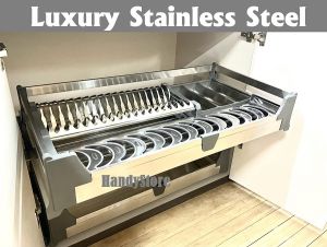 Stainless Steel Kitchen Cabinet Pull Out Basket/ Shelf/ Rack/ Corner Basket With Soft Closing Slide