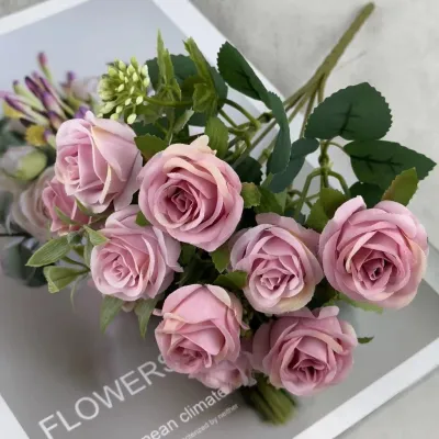 KOREAN Ikebana - Bouquet Bunga BKT 517 AOSI Artifisial Dekorasi