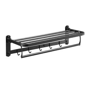 sus304 stainless space saver solid towel holder
