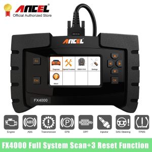 ANCEL FX4000 OBD2 Scanner Full System Check Engine ABS SRS at Transmission Code Reader with ABS EPB Oil Reset Functions Professional EOBD JOBD Car Diagnostic Tool for Toyota Honda Nissan Mitsubishi Ford BMW Audi All Universal Cars