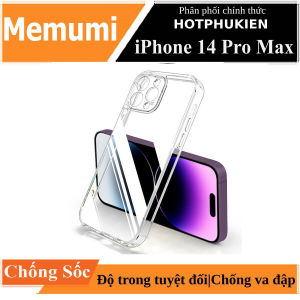 Ốp lưng bảo vệ camera trong suốt cho iPhone 14 Pro Max (6.7 inch) hiệu Memumi Glitter siêu mỏng 1.5mm độ trong tuyệt đối chống trầy xước chống ố vàng tản nhiệt tốt - Phân phối bởi Hotphukien