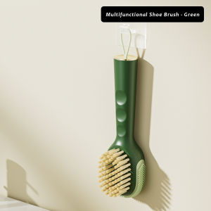 JustLiving 1PC Multifunction Plus Liquid Shoe Home Soft Bristled Shoe Brush Brush Long Handle Brush Clothes Brush Shoe Clothing Board Brush Household Cleaning Tools Liquid Dispensing Cleaning Brush