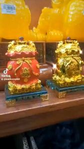 Tượng túi kim bảo chiêu tài đế kính