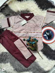 koko kurta anak laki laki usia 1-12th motif list RANDOME lengan panjang bahan katun toyobo