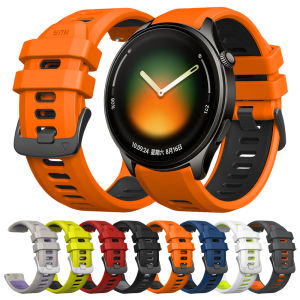 Watchband For Xiaomi Watch 5 / S4 Sport / S3 / S2 / S1 Pro 22mm Quick Release Silicone Strap Sport 2-Tone Replacement Band2026