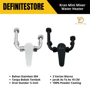 Kran Mini Mixer Panas Dingin Instant Water Heater Bahan Stainless Anti Karat