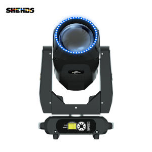 SHEHDS GalaxyJet Beam 19R 380W Moving Head Light with Ring Effect 332900lux 10 Meter DMX and RDM Function for Disco Concert LiveShow Wedding Party Lighting