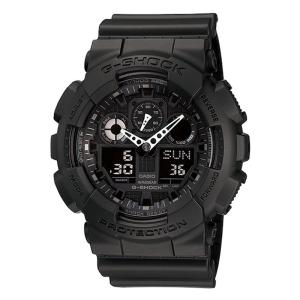 CASIO ORIGINAL - CASIO G-Shock GA - GA-100-1A1 - MEN - Hitam - Strap Resin - Jam dunia JD17 # Jam Tangan Pria Cowok Anti Air G SHOCK GSHOCK GSHOK SOK DIGITAL Analog + CASIO GA 100 1A GA-100 100 GA100 GA-100-1A $ WR2 STR BS7 HT7 D1471