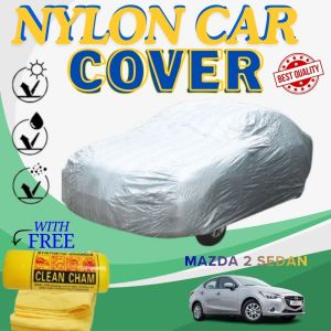 TFG MAZDA 2 SEDAN Waterproof Nylon Car Cover Lightweight For Sedan Car Protection With Chamois Towel
